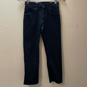 Lee straight leg black jeans.  Size 12 slim.  Adjustable waist. Stretchy